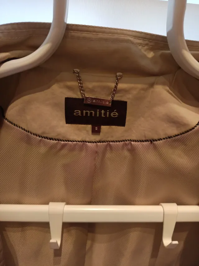 Gabardina Poncho Amitié Beige Talla S