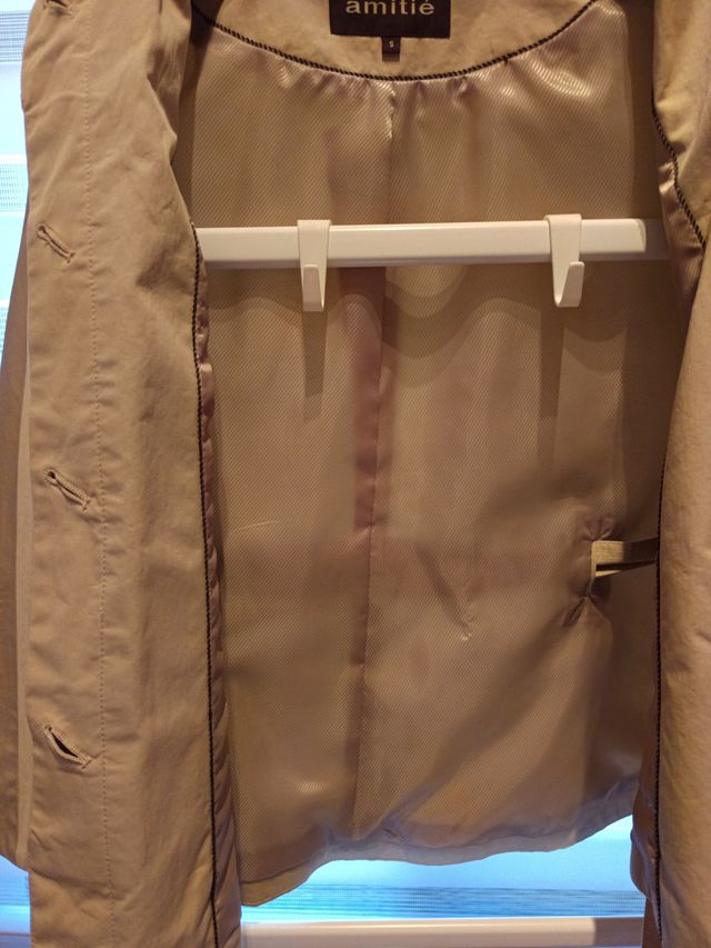 Gabardina Poncho Amitié Beige Talla S