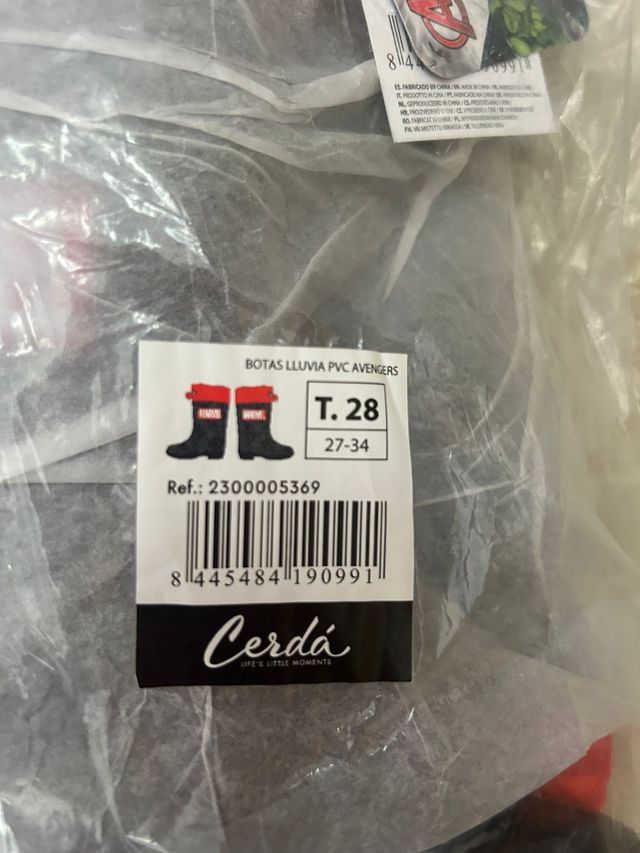 Botas de agua Marvel Cerdá T. 28
