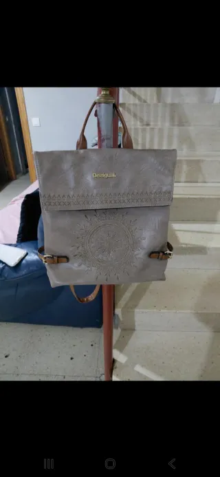 Mochila Desigual Beige y Marrón