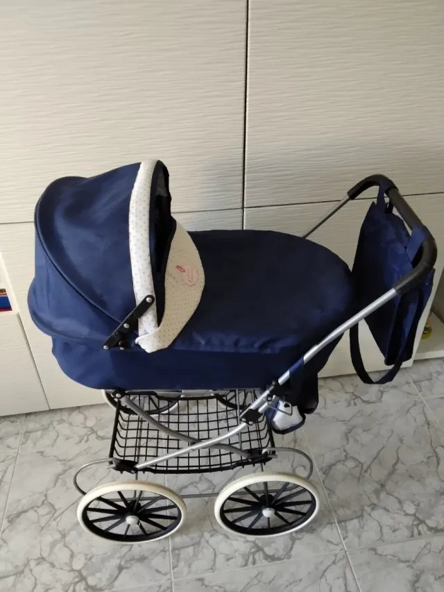 Cochecito Muñecas Azul