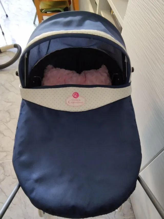 Cochecito Muñecas Azul