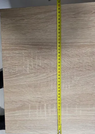 Mueble TV madera y blanco