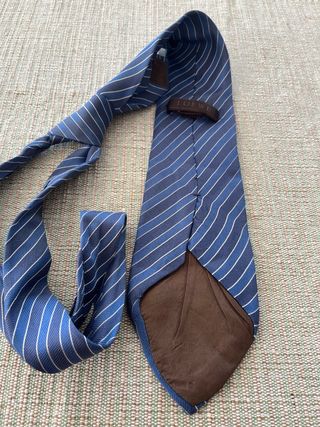 Corbata Loewe Seda Rayas Vintage