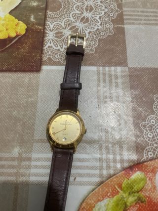 Reloj Julián Chans Dorado y Marrón