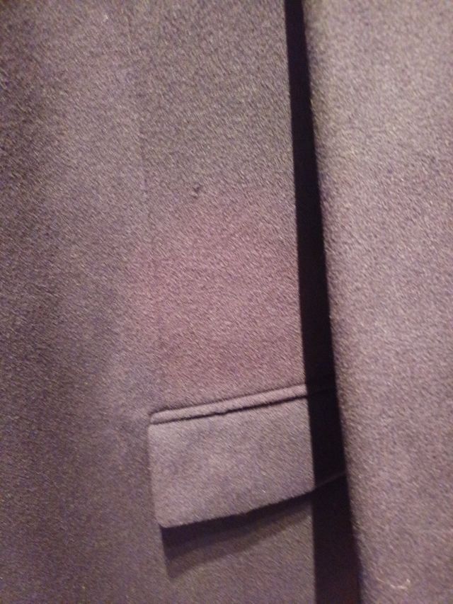 Abrigo Lana Cortefiel Talla 52 Negro