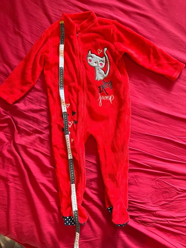 Pijama polar niña 2-3 años gato