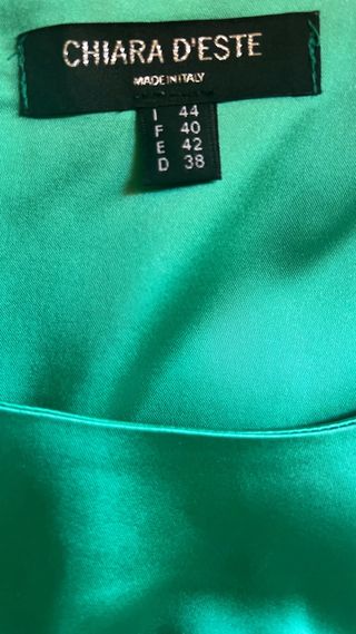 Top satén turquesa Chiara D'Este