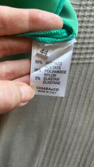 Top satén turquesa Chiara D'Este