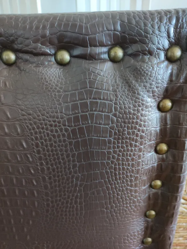 Cabecero Cama 90 Marrón Piel Sintética,93x81cm