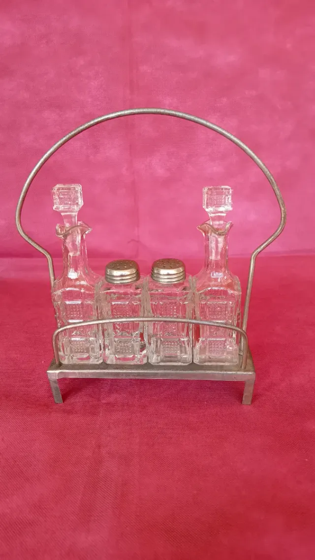 SET DE ELEMENTOS CRISTAL ANTIGUO CONVOY