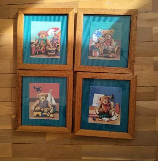 Set di 4 camerette per bambini Cuadros