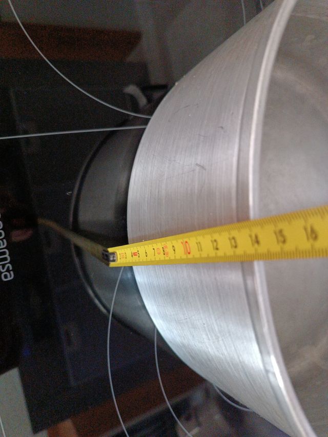 Olla de aluminio con asas