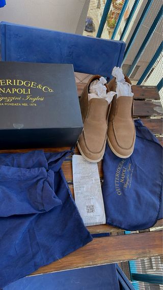 Mocassini scamosciati uomo Gutteridge marrone