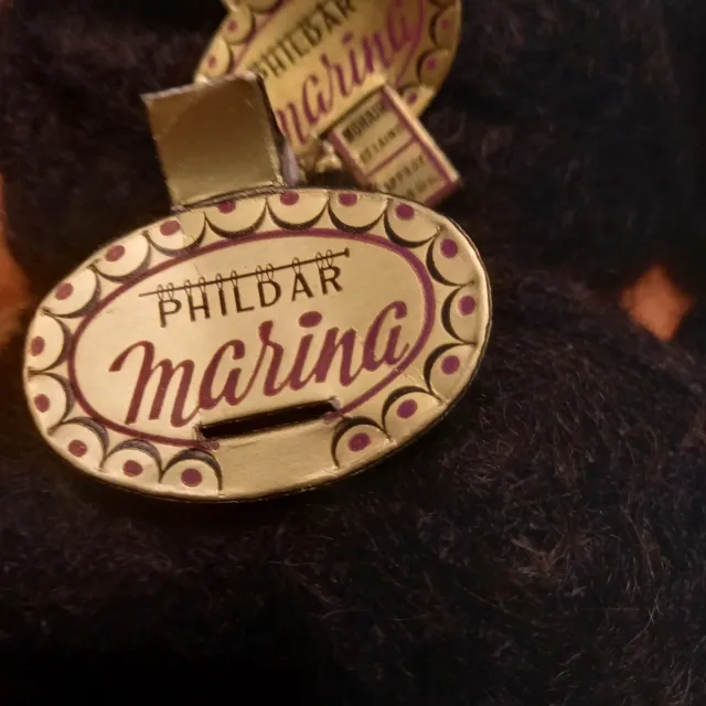 6 gomitoli lana PHIL. MARINA grigio scuro