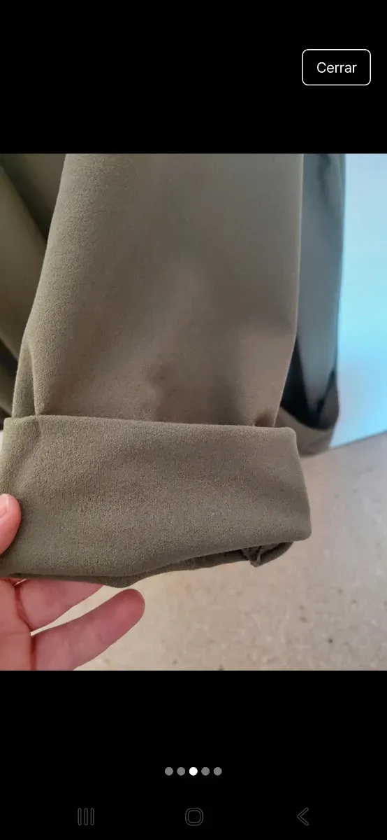 Americana verde mujer