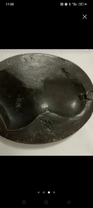 Scultura in ottone Dante