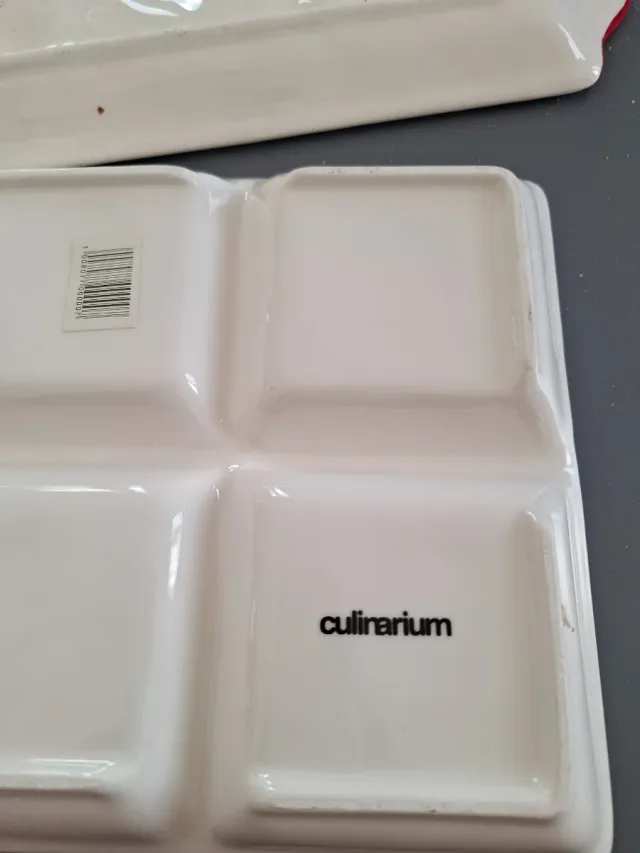 Vassoi natalizi in ceramica di Babbo Natale