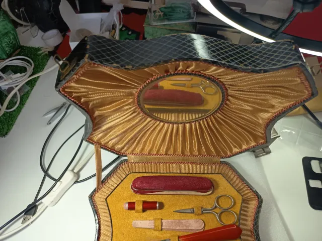 Set Manicura Antiguo Estuche 