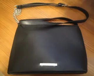 Bolso de hombro negro Villanova