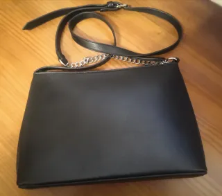 Bolso de hombro negro Villanova