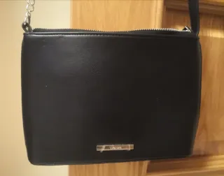 Bolso de hombro negro Villanova