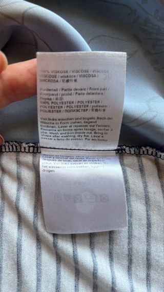 Blusa Luisa Cerano Seda Mezcla Floral Azul