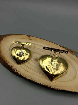 Corazón Exvoto Dorado.