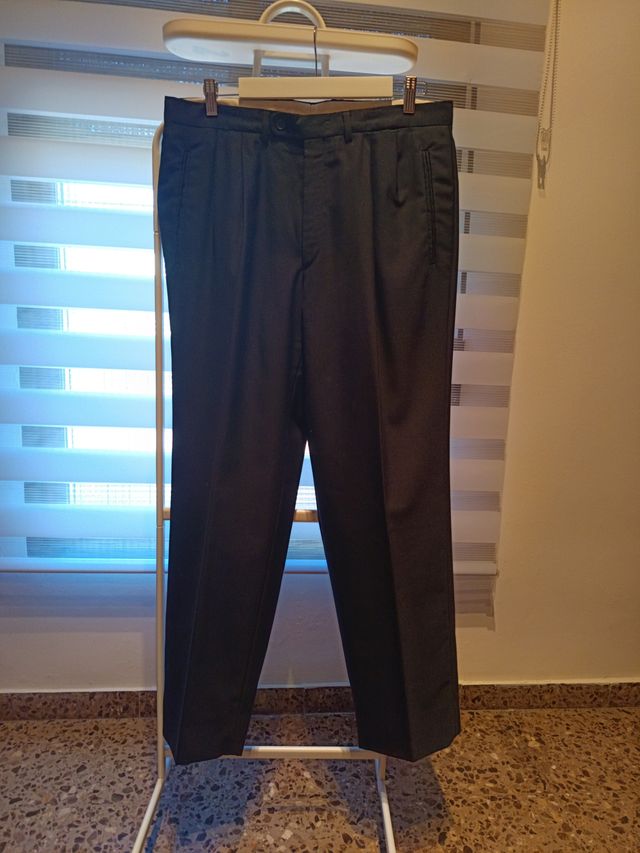 Traje de lana negro Talla 52