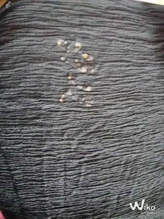 Sciarpina nera in pura lana