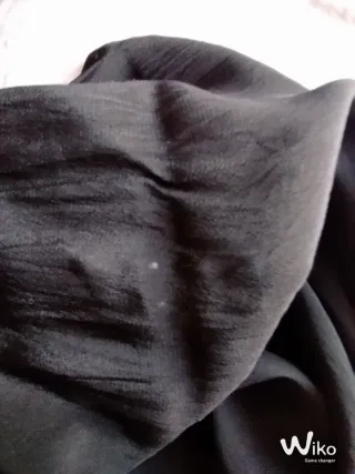 Sciarpina nera in pura lana