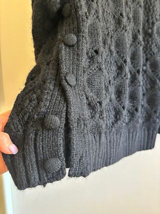 Jersey Zara Negro Textura