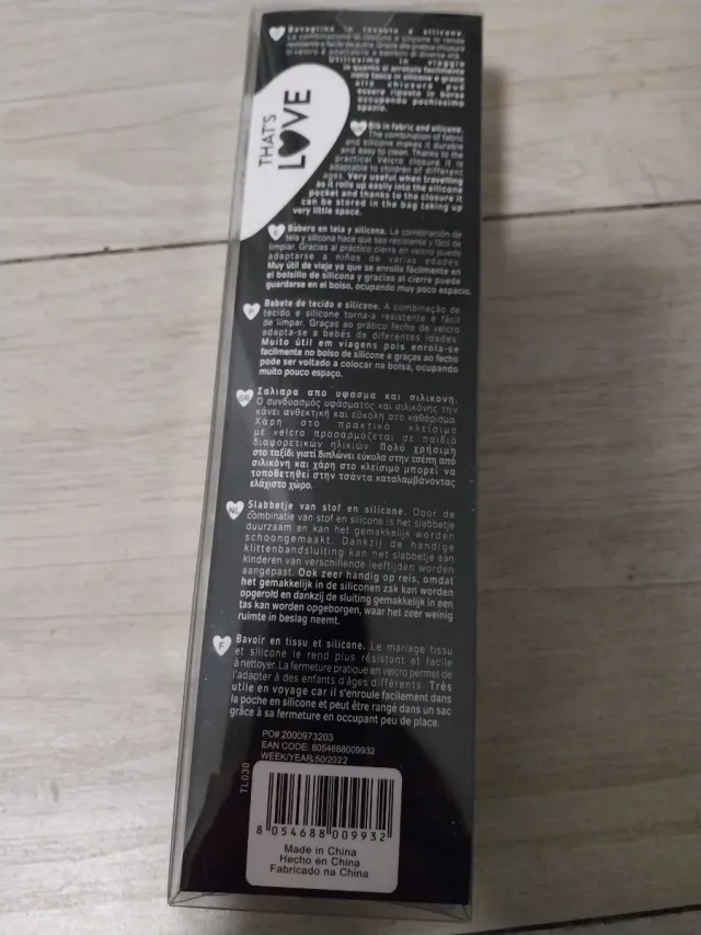 Bavaglino That's Love tessuto e silicone