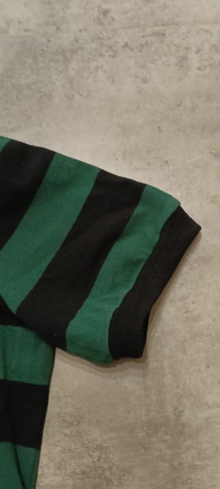 Vestido Kling Rayas Verde y Negro Talla XL