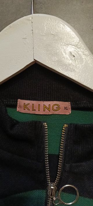 Vestido Kling Rayas Verde y Negro Talla XL