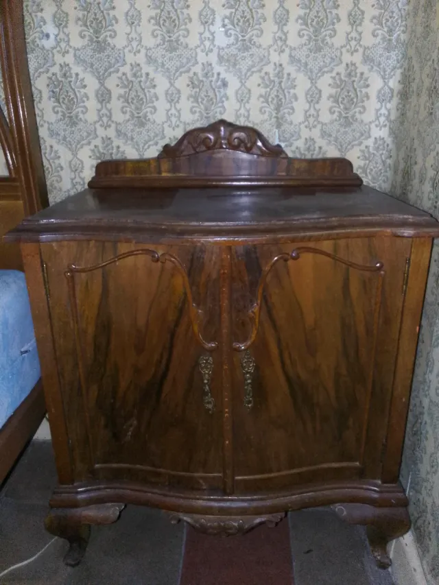 Pareja Mesitas Noche Madera Antiguas