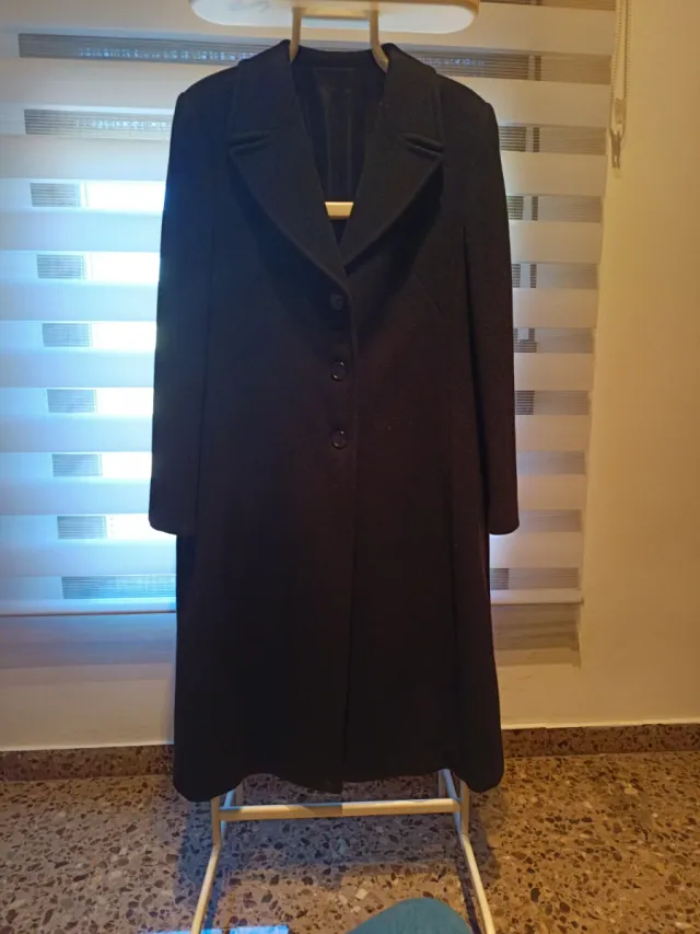 Abrigo Lana Negro Mujer El Corte Inglés