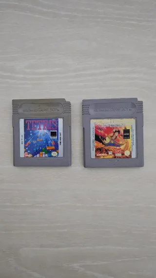 Juegos Game Boy Tetris y Aladín
