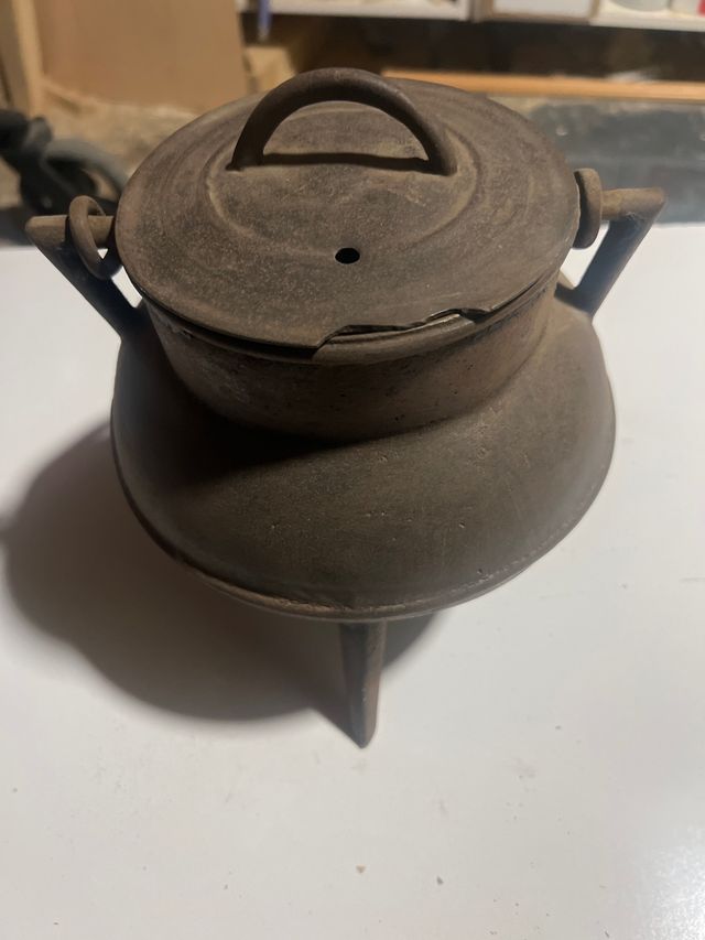 Pote Gallego Antiguo Hierro Fundido