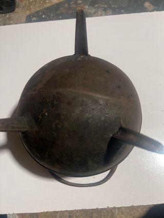 Pote Gallego Antiguo Hierro Fundido