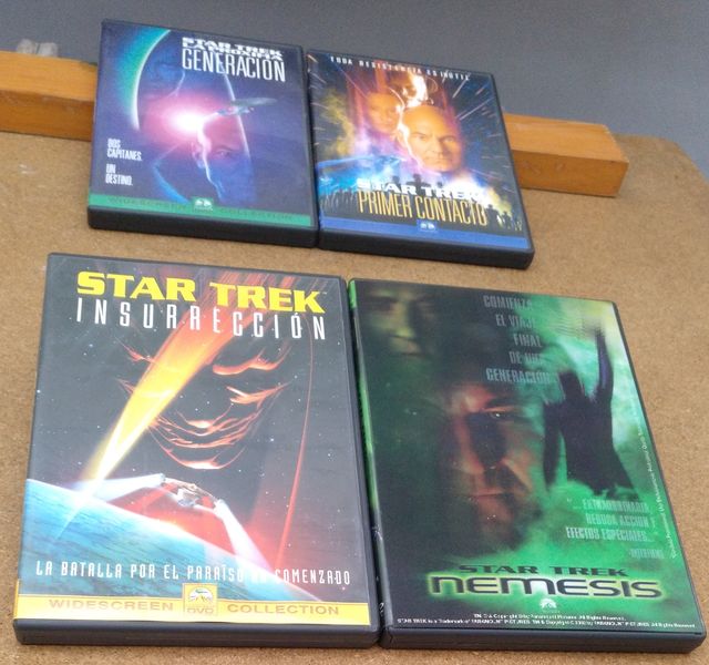 DVDs Star Trek  Colección 4 Películas.