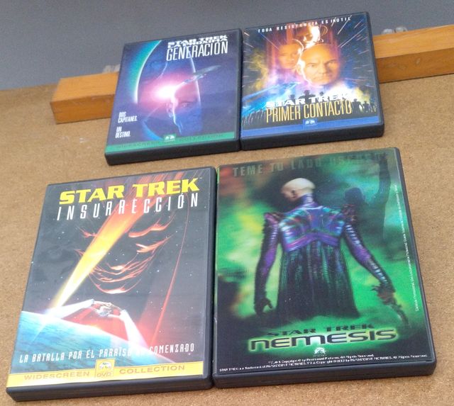 DVDs Star Trek  Colección 4 Películas.