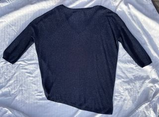 Jersey Mohito brillante oversize azul marino