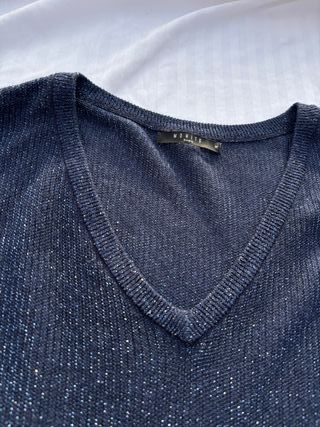 Jersey Mohito brillante oversize azul marino