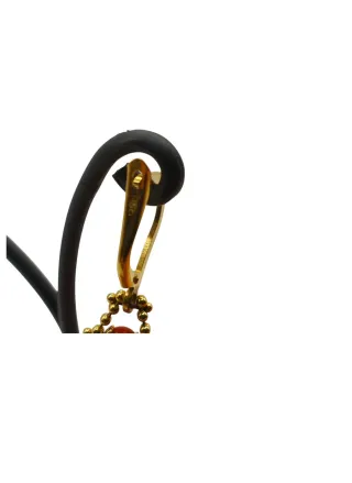 Pendientes largos Corales y Oro