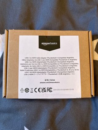 Adaptador Cable HDMI USB-C Amazon Basics 4K
