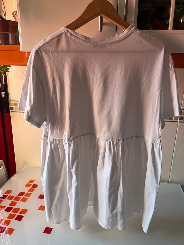 Camiseta Zara Blanca Talla M