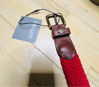 Cinturón Lottusse trenzado rojo