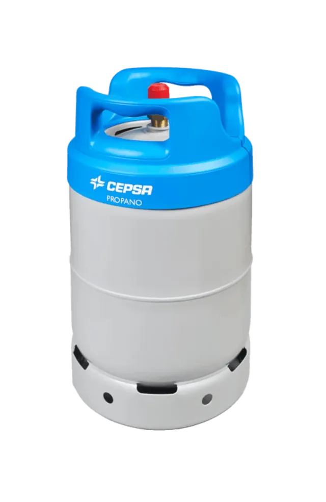 Estufa catalítica HJM negra y plateada