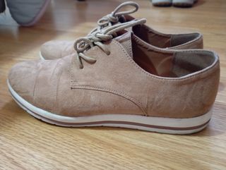 Zapatos planos beige mujer talla 39